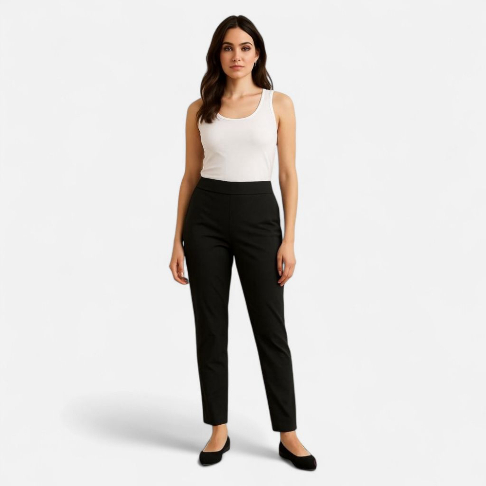 Spanx Black Rayon Elastane Pants Size XL